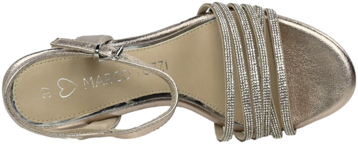 Sandały Stylowe Marco Tozzi 2-28383-42 957 Platinium Srebrne