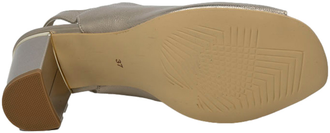 Sandały Eleganckie Karino 5078 074P Złote/Lico Skóra Naturalna