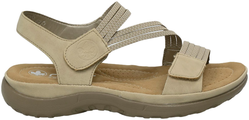 Sandały Stylowe Rieker 64870-62 Beige Beżowe