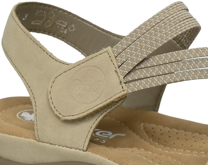 Sandały Stylowe Rieker 64870-62 Beige Beżowe