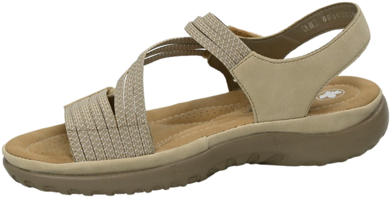 Sandały Stylowe Rieker 64870-62 Beige Beżowe