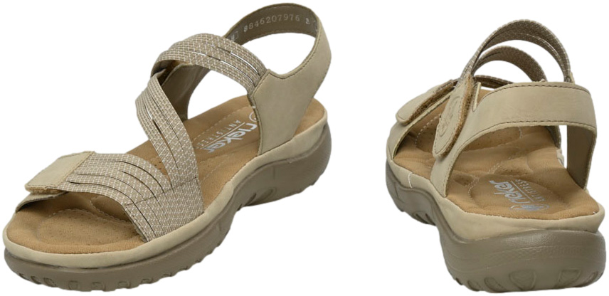 Sandały Stylowe Rieker 64870-62 Beige Beżowe