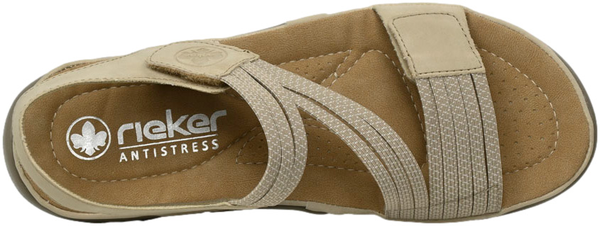 Sandały Stylowe Rieker 64870-62 Beige Beżowe