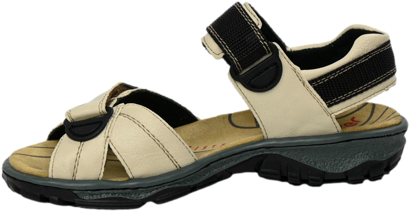 Sandały Wygodne Rieker 68851-80 White Biały