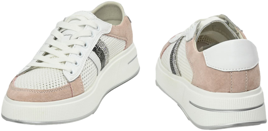 Sneakersy Modne S.Barski LR110 Whit/Pink 