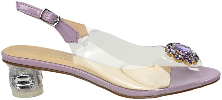 Sandały Stylowe S.Barski MR38-291 Lavender Lawendowe