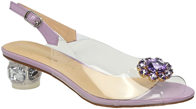 Sandały Stylowe S.Barski MR38-291 Lavender Lawendowe