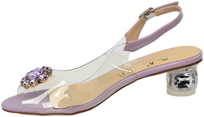 Sandały Stylowe S.Barski MR38-291 Lavender Lawendowe