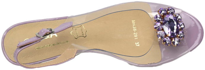Sandały Stylowe S.Barski MR38-291 Lavender Lawendowe