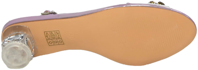 Sandały Stylowe S.Barski MR38-291 Lavender Lawendowe