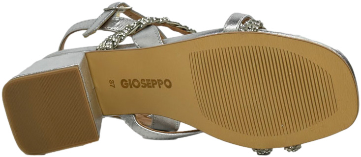 Sandały Eleganckie GiosEppo 72063 Silver Skóra Naturalna