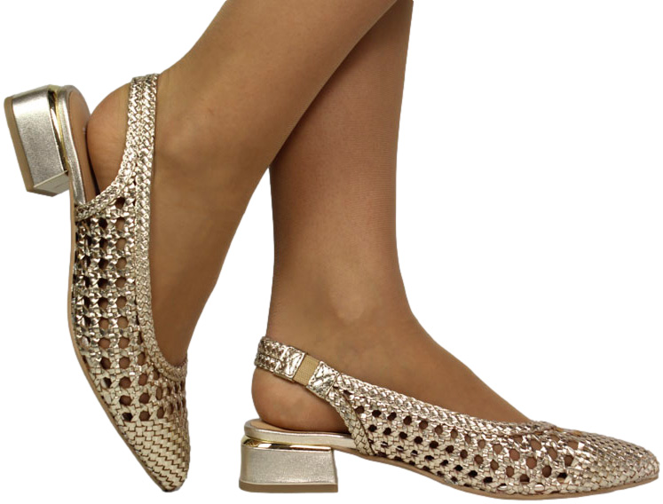 Czółenka Eleganckie GiosEppo 71185 Platinum Sk_TR