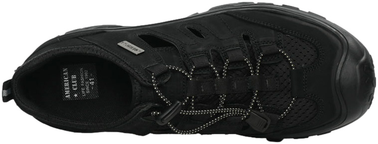 Półbuty Letnie American CY106-24 Black Czarne