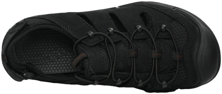 Półbuty Letnie American CY53-22 Black Skóra Naturalna