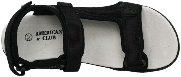 Sandały Modne American RL105-23 Black Czarne