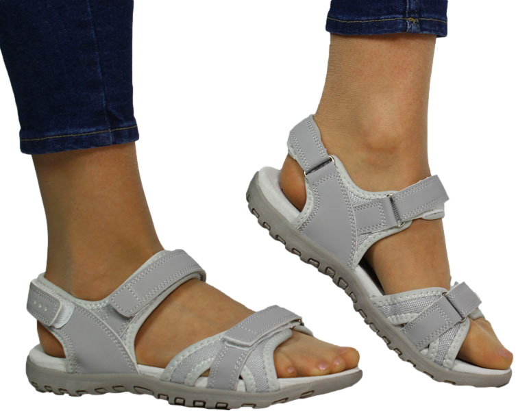 Sandały Stylowe American RL54-23 Grey Szare