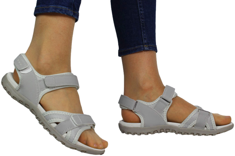 Sandały Stylowe American RL54-23 Grey Szare