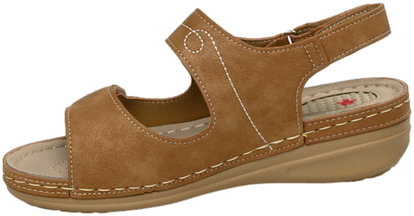Sandały Komfortowe Skotnicki S-3-3015 Brown Brązowe