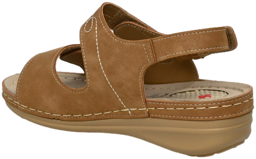 Sandały Komfortowe Skotnicki S-3-3015 Brown Brązowe