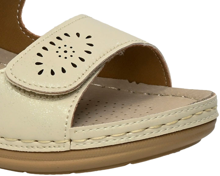 Sandały Komfortowe Skotnicki S-3-3015 Beige Beżowe