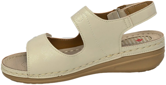 Sandały Komfortowe Skotnicki S-3-3015 Beige Beżowe
