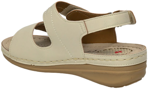 Sandały Komfortowe Skotnicki S-3-3015 Beige Beżowe
