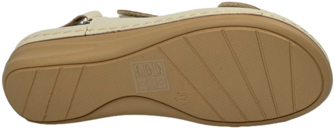 Sandały Komfortowe Skotnicki S-3-3015 Beige Beżowe