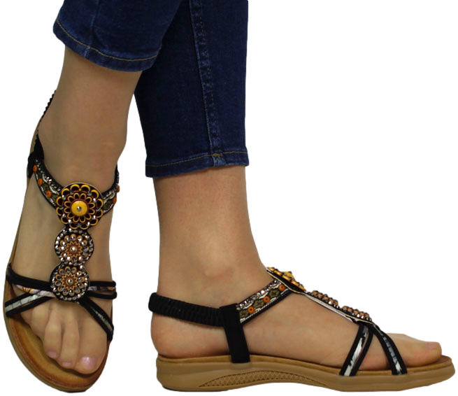 Sandały Stylowe Artiker 54C1333 Black Czarne