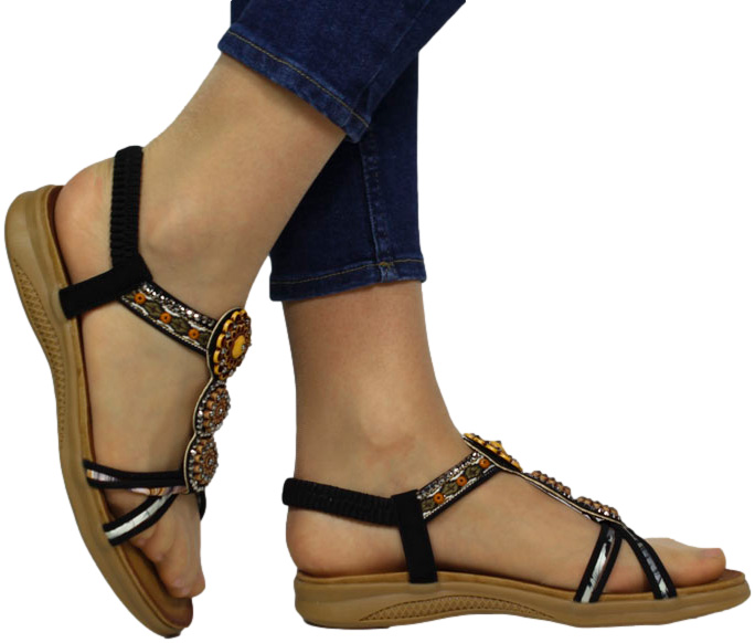 Sandały Stylowe Artiker 54C1333 Black Czarne