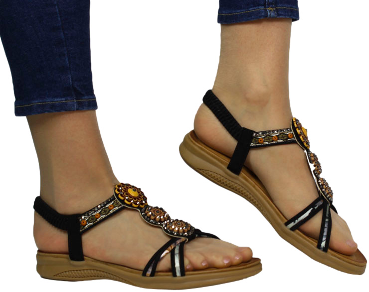 Sandały Stylowe Artiker 54C1333 Black Czarne