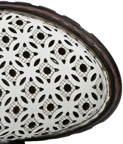 Sandały Stylowe Artiker 52C0445 White Białe Skóra Naturalna