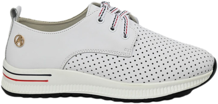 Sneakersy Modne Artiker 54C1760 White Biały Skóra Naturalna