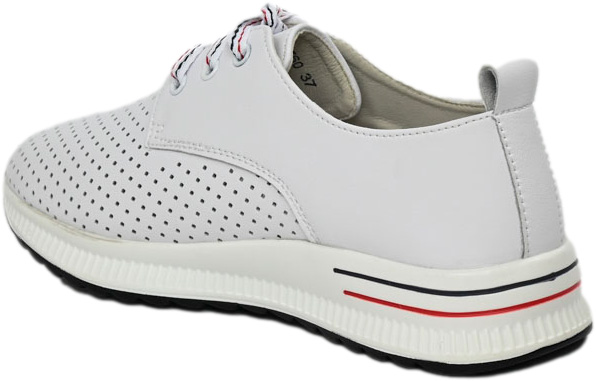 Sneakersy Modne Artiker 54C1760 White Biały Skóra Naturalna