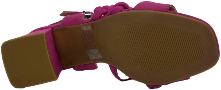 Sandały Stylowe Caprice 9-28201-42 542 Fuchsia Suede Skóra Naturalna