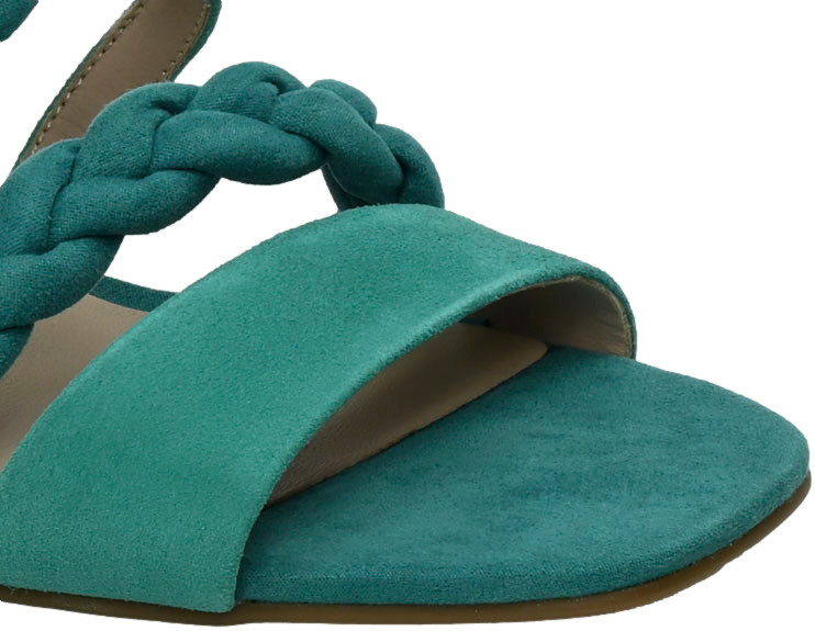 Sandały Modne Caprice 9-28301-42 711 Emerald Suede Skóra Naturalna