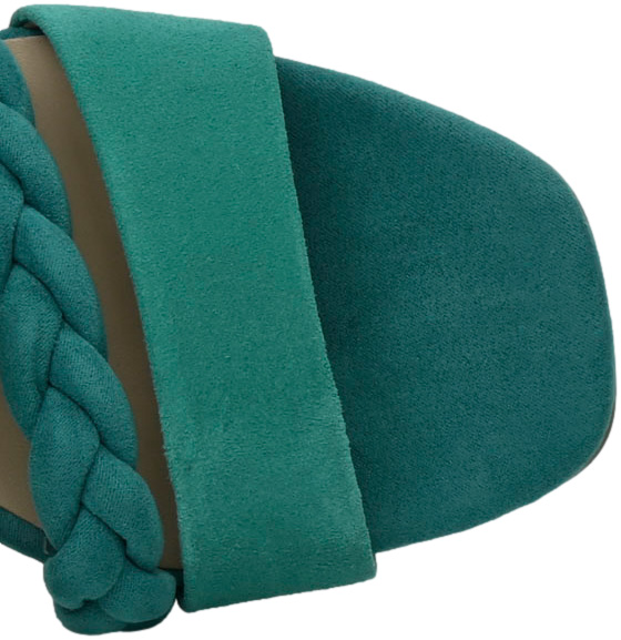 Sandały Modne Caprice 9-28301-42 711 Emerald Suede Skóra Naturalna