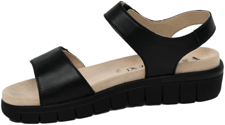 Sandały Wygodne Caprice 9-28701-42 036 Black BLK Sole Skóra Naturalna