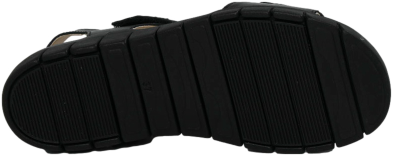 Sandały Wygodne Caprice 9-28701-42 036 Black BLK Sole Skóra Naturalna