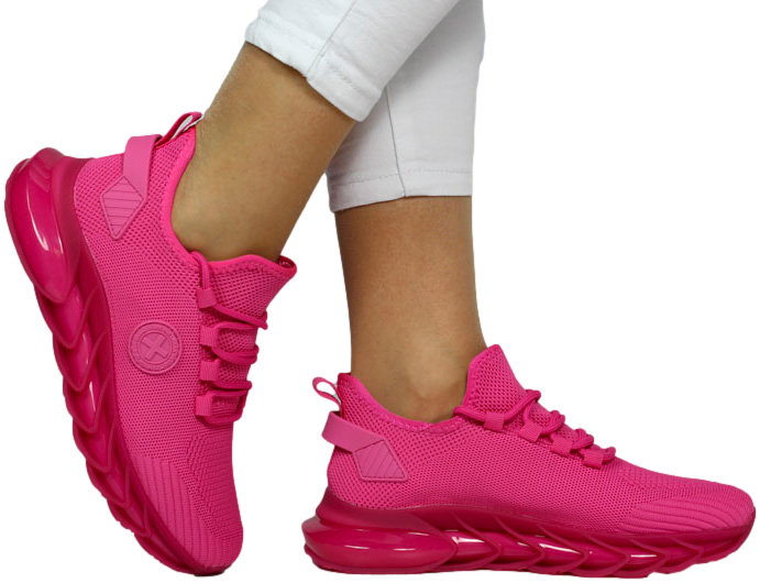 Sneakersy Modne Xti 142475 Z.Tex Fucsia Fuksja