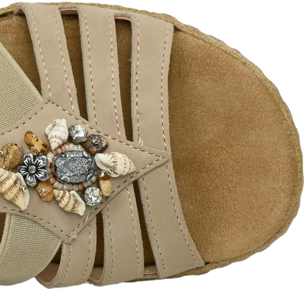 Sandały Stylowe Rieker V0649-62  Beige