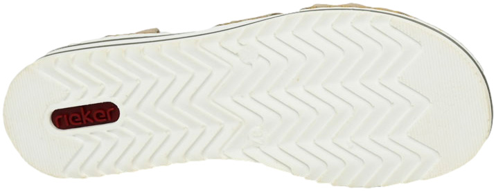 Sandały Stylowe Rieker V0649-62  Beige
