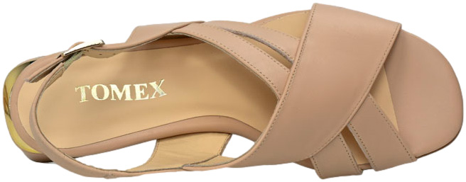 Sandały Stylowe Tomex 1471-030 Pesca Różowe Skóra Naturalna