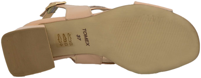 Sandały Stylowe Tomex 1471-030 Pesca Różowe Skóra Naturalna