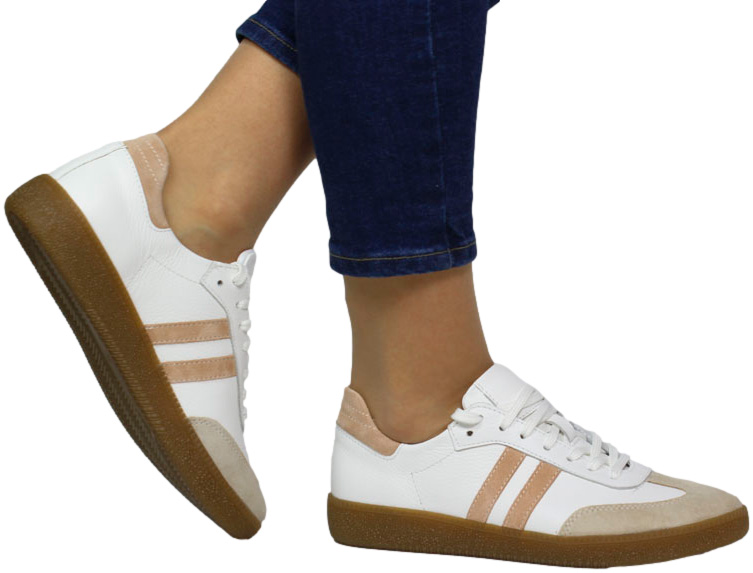 Sneakersy Kampa N1068 916/444/835 Skóra Naturalna 