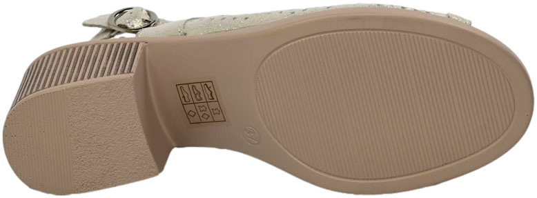 Sandały Eleganckie Filippo DS4475/24 Złoty Skóra Naturalna