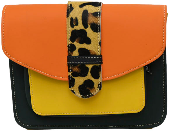 Torebka Wykonana Ręcznie Olivka 2000007-4346 Multikolor Skóra Naturalna