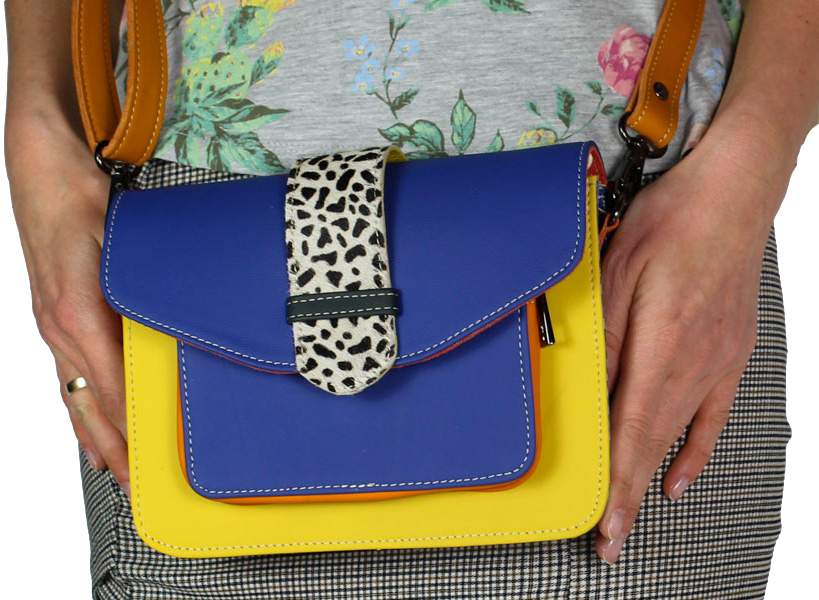 Torebka Wykonana Ręcznie Olivka 2000007-4346 Multikolor Skóra Naturalna