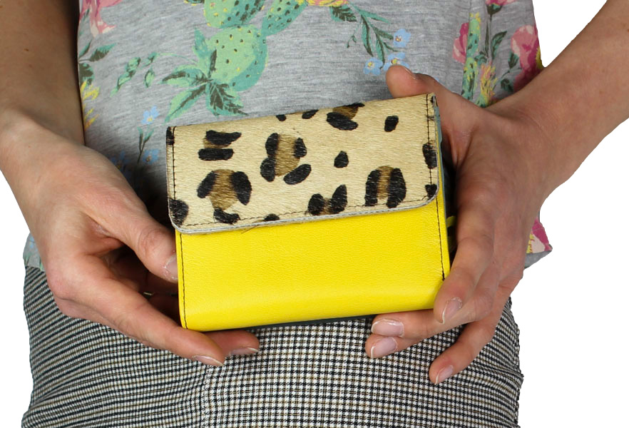 Portfel Wykonany Ręcznie Olivka 1000043W-2903 Multikolor Skóra Naturalna