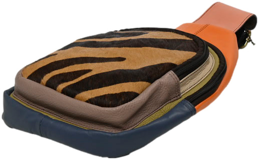 Plecak Torebka Olivka 100026-1858 Multi Skóra Naturalna