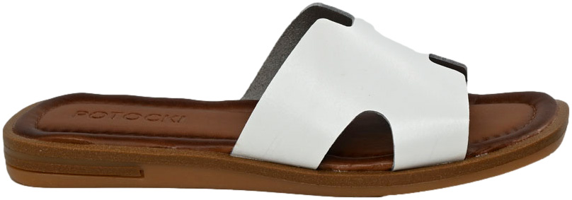 Klapki Stylowe Potocki 24-64013 WH Białe